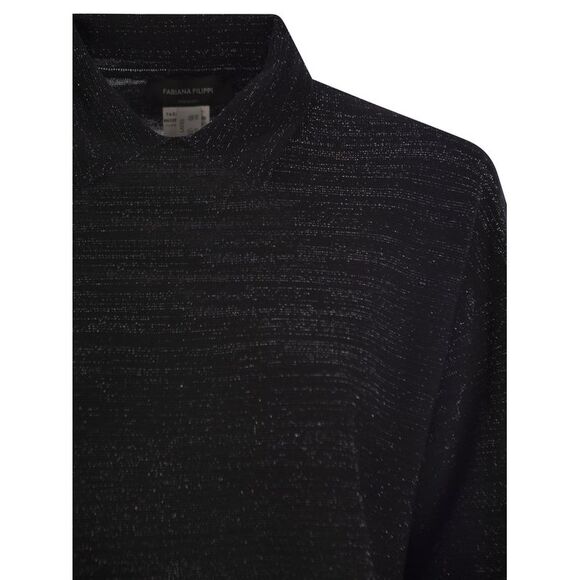 Fabiana Filippi Women Cotton And Lurex Polo Neck Sweater